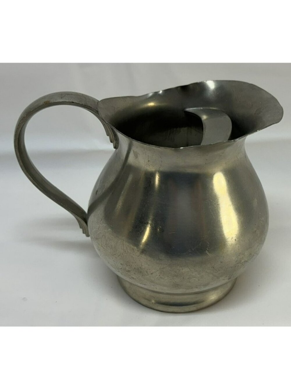 Vintage KMD Royal Holland Pewter Daalderop 5.5" Jug Pitcher w/ Ice Guard STAMPED